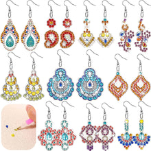 Load image into Gallery viewer, 10Pairs Double Sided Dangle Drop Diamond Art Earring Kit for Women Girl (Autumn)
