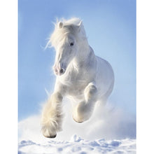 Load image into Gallery viewer, White Horse 30X40CM(Canvas) Full Square Drill Diamond Painting
