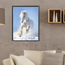 Load image into Gallery viewer, White Horse 30X40CM(Canvas) Full Square Drill Diamond Painting

