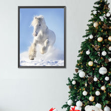 Load image into Gallery viewer, White Horse 30X40CM(Canvas) Full Square Drill Diamond Painting
