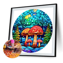 Load image into Gallery viewer, Fantasy Mushroom Stained Glass 45X45CM(Canvas) Full AB Round Drill Diamond Painting
