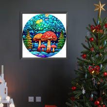 Load image into Gallery viewer, Fantasy Mushroom Stained Glass 45X45CM(Canvas) Full AB Round Drill Diamond Painting
