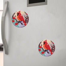 Load image into Gallery viewer, 4PCS Cardinal Diamond Painting Magnet Refrigerator Diamond Art Magnets Decals
