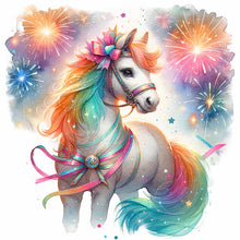 Load image into Gallery viewer, Shiny Animal Horse 30X30CM(Canvas) Full Round Drill Diamond Painting
