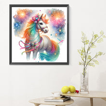 Load image into Gallery viewer, Shiny Animal Horse 30X30CM(Canvas) Full Round Drill Diamond Painting
