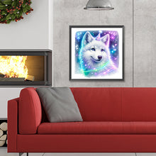 Load image into Gallery viewer, Shiny Animal Wolf 30X30CM(Canvas) Full Round Drill Diamond Painting
