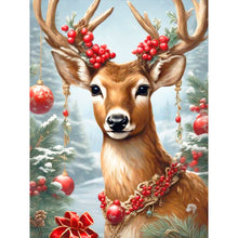 Load image into Gallery viewer, Christmas Deer 30X40CM(Canvas) Full Round Drill Diamond Painting
