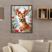 Load image into Gallery viewer, Christmas Deer 30X40CM(Canvas) Full Round Drill Diamond Painting
