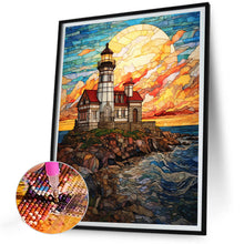 Load image into Gallery viewer, Island Lighthouse 30X40CM(Canvas) Full Round Drill Diamond Painting
