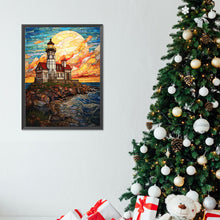 Load image into Gallery viewer, Island Lighthouse 30X40CM(Canvas) Full Round Drill Diamond Painting
