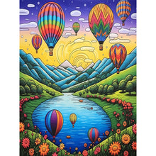 Load image into Gallery viewer, Hot Air Balloon 30X40CM(Canvas) Full Round Drill Diamond Painting
