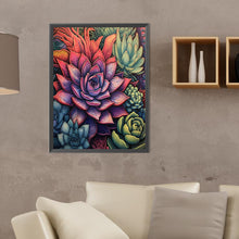 Load image into Gallery viewer, Cactus Flower 30X40CM(Canvas) Full Round Drill Diamond Painting
