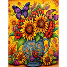 Load image into Gallery viewer, Sunflower 30X40CM(Canvas) Full Round Drill Diamond Painting
