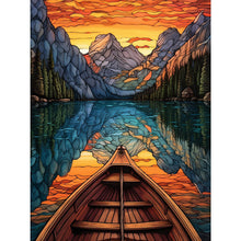 Load image into Gallery viewer, Boat Flowing Water 30X40CM(Canvas) Full Round Drill Diamond Painting
