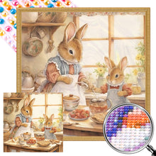 Load image into Gallery viewer, Bunny¡¯S Warm Family Time 35X35CM(Canvas) Full AB Round Drill Diamond Painting
