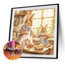 Load image into Gallery viewer, Bunny¡¯S Warm Family Time 35X35CM(Canvas) Full AB Round Drill Diamond Painting
