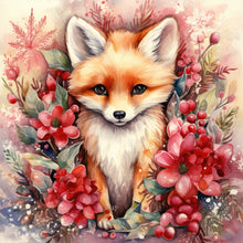 Load image into Gallery viewer, Christmas Winter Fox 30X30CM(Canvas) Full Round Drill Diamond Painting
