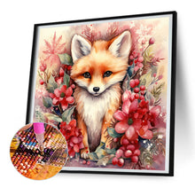 Load image into Gallery viewer, Christmas Winter Fox 30X30CM(Canvas) Full Round Drill Diamond Painting
