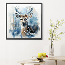 Load image into Gallery viewer, Christmas Winter Deer 30X30CM(Canvas) Full Round Drill Diamond Painting
