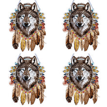 Load image into Gallery viewer, Special Shape DIY Diamond Painting Ornaments Wolf Head Full Drill Art Kit (#6)

