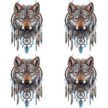 Load image into Gallery viewer, Special Shape DIY Diamond Painting Ornaments Wolf Head Full Drill Art Kit (#4)
