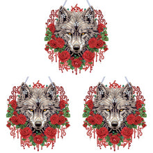 Load image into Gallery viewer, Special Shape DIY Diamond Painting Ornaments Wolf Head Full Drill Art Kit (#1)

