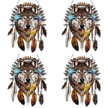 Load image into Gallery viewer, Special Shape DIY Diamond Painting Ornaments Wolf Head Full Drill Art Kit (#5)
