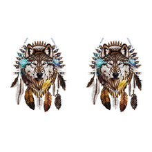Load image into Gallery viewer, Special Shape DIY Diamond Painting Ornaments Wolf Head Full Drill Art Kit (#5)
