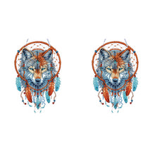 Load image into Gallery viewer, Special Shape DIY Diamond Painting Ornaments Wolf Head Full Drill Art Kit (#3)
