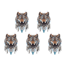 Load image into Gallery viewer, Special Shape DIY Diamond Painting Ornaments Wolf Head Full Drill Art Kit (#4)
