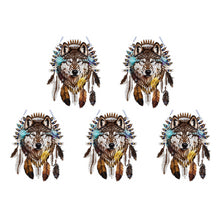 Load image into Gallery viewer, Special Shape DIY Diamond Painting Ornaments Wolf Head Full Drill Art Kit (#5)

