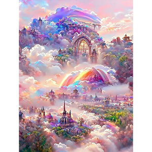 Rainbow Manor 30X40CM(Canvas) Full Round Drill Diamond Painting