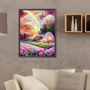 Rainbow Manor 30X40CM(Canvas) Full Round Drill Diamond Painting