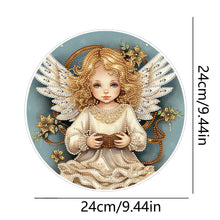 Load image into Gallery viewer, Angel Girl Single-Sided Diamond Painting Hanging Pendant for Home Wall Decor(#2)
