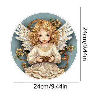 Angel Girl Single-Sided Diamond Painting Hanging Pendant for Home Wall Decor(#2)