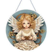 Load image into Gallery viewer, Angel Girl Single-Sided Diamond Painting Hanging Pendant for Home Wall Decor(#2)
