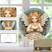 Load image into Gallery viewer, Angel Girl Single-Sided Diamond Painting Hanging Pendant for Home Wall Decor(#2)
