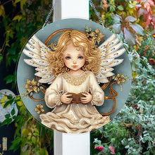 Load image into Gallery viewer, Angel Girl Single-Sided Diamond Painting Hanging Pendant for Home Wall Decor(#2)
