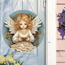 Load image into Gallery viewer, Angel Girl Single-Sided Diamond Painting Hanging Pendant for Home Wall Decor(#2)
