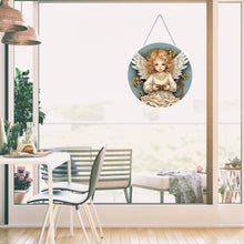Load image into Gallery viewer, Angel Girl Single-Sided Diamond Painting Hanging Pendant for Home Wall Decor(#2)
