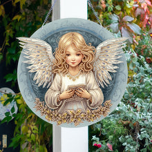 Load image into Gallery viewer, Angel Girl Single-Sided Diamond Painting Hanging Pendant for Home Wall Decor(#3)
