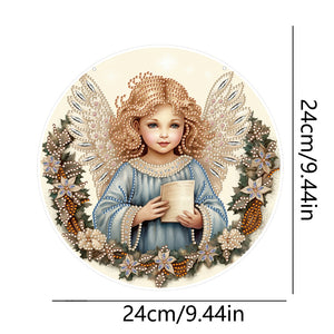 Angel Girl Single-Sided Diamond Painting Hanging Pendant for Home Wall Decor(#5)