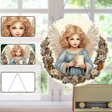 Load image into Gallery viewer, Angel Girl Single-Sided Diamond Painting Hanging Pendant for Home Wall Decor(#5)
