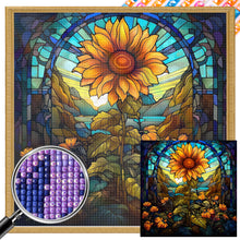 Load image into Gallery viewer, Flowers And Sunflowers 35X35CM(Canvas) Full AB Square Drill Diamond Painting
