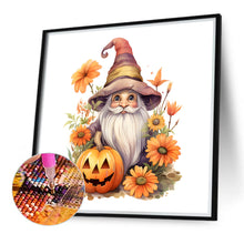 Load image into Gallery viewer, Pumpkin Gnome 40X40CM(Canvas) Full Round Drill Diamond Painting
