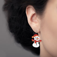 Load image into Gallery viewer, 10 Pairs Double Sided Diamond Painting DIY Earring Making Kit (Merry Christmas)
