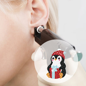 10 Pairs Double Sided Diamond Painting DIY Earring Making Kit (Merry Christmas)