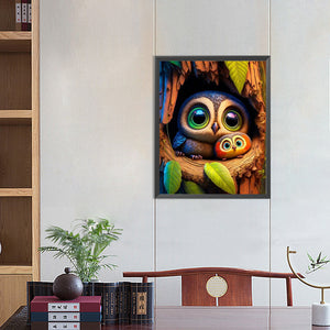 Cute Little Tree Spirit 40X50CM(Canvas) Full Round Drill Diamond Painting