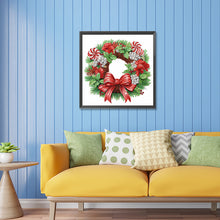 Load image into Gallery viewer, Christmas Wreath 30X30CM(Canvas) Partial Special Shaped Drill Diamond Painting
