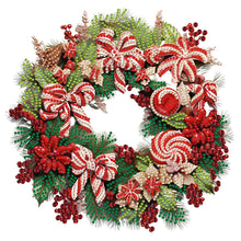 Load image into Gallery viewer, Christmas Wreath 30X30CM(Canvas) Partial Special Shaped Drill Diamond Painting
